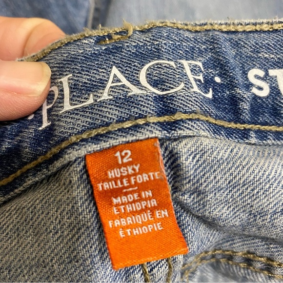 Children’s Place Lightly Worn Condition Kids Husky Straight Leg Jeans - Picture 6 of 8